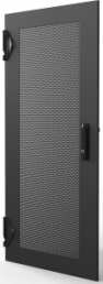 Varistar CP Steel Door, Perforated With 3-PointLocking, RAL 7021, 29 U, 1400H, 600W