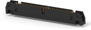 Pin header, 64 pole, pitch 2.54 mm, straight, black, 1-5102153-2
