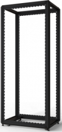 42 U cabinet rack, mobile, (H x W x D) 2000 x 600 x 900 mm, steel, black gray, 20630-229