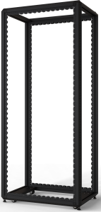 42 U cabinet rack, mobile, (H x W x D) 2000 x 600 x 900 mm, steel, black gray, 20630-229