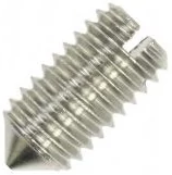 Threaded pin, slotted, M2.5, 8 mm, steel