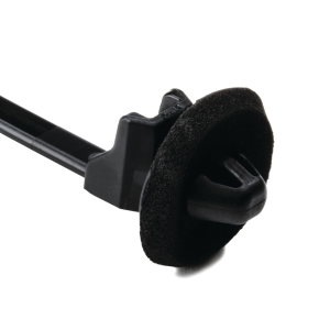 Cable tie with spreader foot, polyamide, (L x W) 158.8 x 4.6 mm, bundle-Ø 1.5 to 30 mm, black, -40 to 105 °C