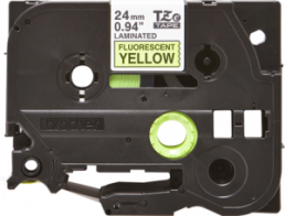 Labelling tape cartridge, 24 mm, tape yellow, font black, 5 m, TZE-C51