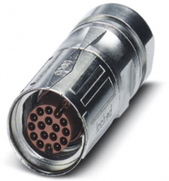 Plug, M17, 17 pole, crimp connection, SPEEDCON locking, straight, 1607625