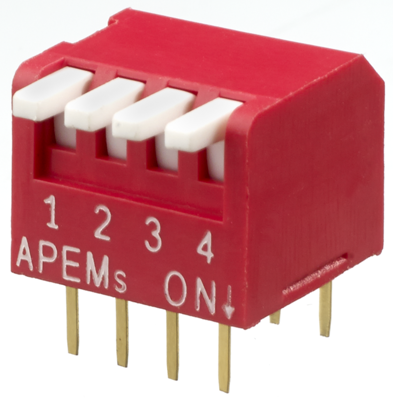 NDP-04-V APEM Slide Switches and Coding Switches