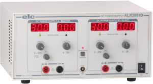 Laboratory power supply, 60 VDC, outputs: 2 (6 A), 180 W, 198-264 VAC, ALR3003D
