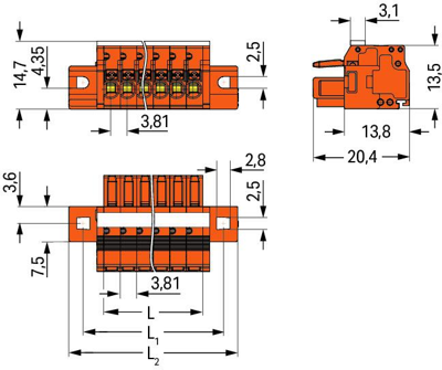 2734-210/027-000 WAGO PCB Connection Systems Image 2