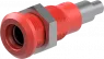 4 mm socket, solder connection, mounting Ø 8.1 mm, red, 64.3042-22