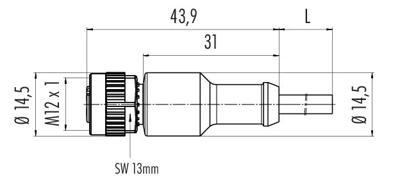 77 3430 0000 50708 0500 binder Sensor-Actuator Cables Image 2