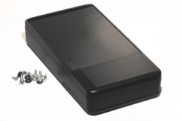 ABS handheld enclosure, (L x W x H) 160 x 84 x 30 mm, black (RAL 9005), IP54, RH3051BK