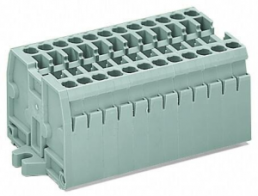 Terminal block compact block, 10 pole, pitch 5 mm, 0.08-2.5 mm², AWG 28-12, 24 A, 500 V, spring-cage connection, 869-140