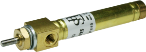 Brass cylinder, double-acting, 1.5 to 10 bar, Kd. 8 mm, Hub 25 mm, 38.250.025