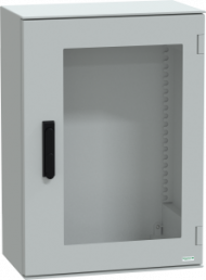 Control cabinet, (H x W x D) 747 x 536 x 300 mm, IP66, polyester, light gray, NSYPLM75TVG