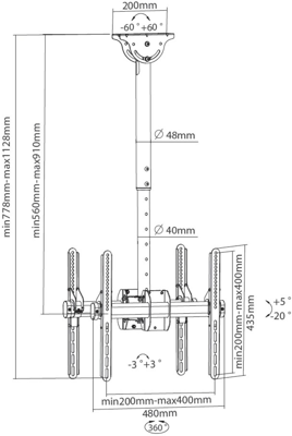 ICA-CPLB-944D EFB-Elektronik Monitor mount Image 3