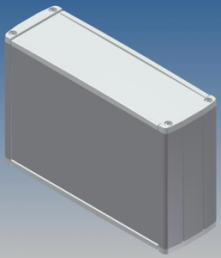 Aluminum Profile enclosure, (L x W x H) 110 x 167 x 53 mm, silver (RAL 9002), IP54, TEKAL 41.31