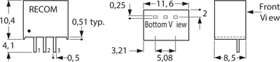 R-78E3.3-0.5 RECOM DC/DC Converters Image 2