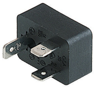 Valve panel plug, DIN shape B, 2 pole + PE, 250 V, 0.08-1.5 mm², 931352100