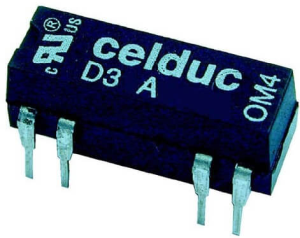Reed relay, 24 VDC, 10 W, 1 Form A (N/O), 0,5 A