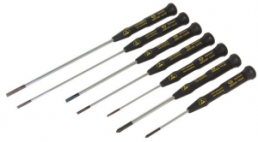 ESD screwdriver kit, PH0, PH1, 2.5 mm, 3 mm, 4 mm, Phillips/slotted, BL 150 mm, T4883XESD