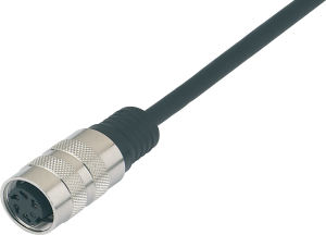 Sensor actuator cable, M16-coupling, straight to open end, 5 pole, 2 m, PUR, black, 3 A, 79 6114 20 05