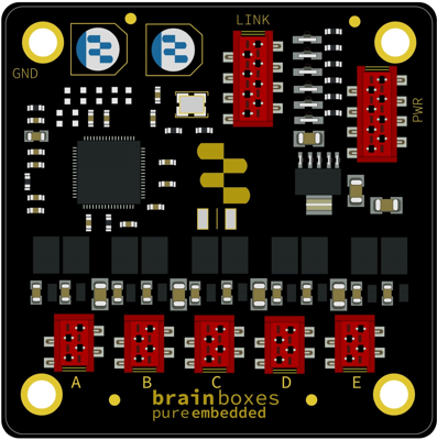 PE-505 BRAINBOXES Industrial ethernet switches Image 1