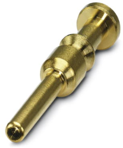 Pin contact, 10 mm², AWG 8, crimp connection, nickel-plated/gold-plated, 1623385
