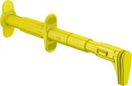 Flat measuring gripper, yellow, max. 25 mm, L 152 mm, CAT III, socket 4 mm, 66.9829-24