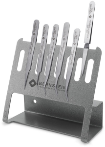 SMD tweezers kit (6 tweezers), uninsulated, antimagnetic, stainless steel, 5-050-V