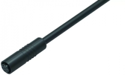 Sensor actuator cable, M8-cable socket, straight to open end, 6 pole, 2 m, PUR, black, 1.5 A, 79 3420 52 06