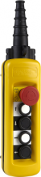 Pendant pushbutton, 4 pushbutton, 1 emergency stop button, 4 Form A (N/O) + 5 Form B (N/C), XACA4812