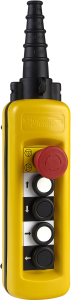 Pendant pushbutton, 4 pushbutton, 1 emergency stop/emergency off button, 4 Form A (N/O) + 3 Form B (N/C), XACA47141