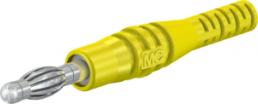 4 mm plug, solder connection, 2.5 mm², yellow, 64.9294-24