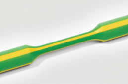Heatshrink tubing, 2:1, (19/9.5 mm), polyolefine, cross-linked, yellow/green