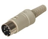 Plug, 8 pole, solder cup, straight, 930298517