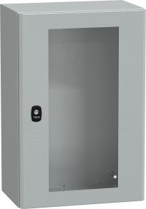 Door, (H x W x D) 600 x 400 x 250 mm, IP66, steel, light gray, NSYS3D6425T