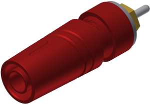 4 mm socket, solder connection, mounting Ø 11 mm, CAT II, red, SAB 2630 S1,9 AU RT