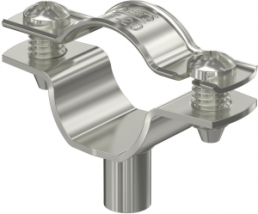 Spacer clamp, max. bundle Ø 20 mm, stainless steel, (L x W) 47 x 18 mm