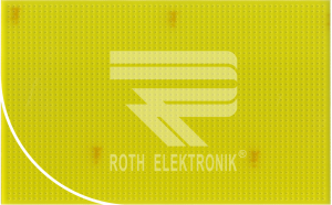 Prototyping board, 100 x 160 mm, uncoated, 38 x 61 perforations, Roth Elektronik RE2011-LF