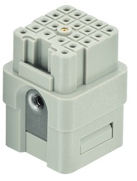 Socket contact insert, 3A, 21 pole, unequipped, crimp connection, 09120213101