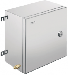 Stainless steel enclosure, (L x W x H) 150 x 306 x 306 mm, silver (RAL 7035), IP66, 1200010000