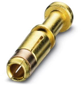 Receptacle, 1.0-2.5 mm², AWG 18-14, crimp connection, nickel-plated/gold-plated, 1607658