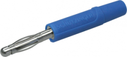 2.4 mm plug, solder connection, 0.5 mm², blue, FK 04 L NI / BL