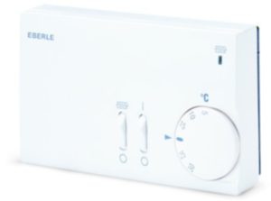 Room temperature controller, 230 VAC, 5 to 30 °C, white, 517729051100