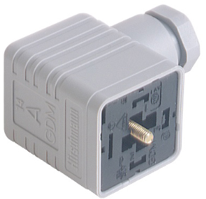 Valve connector, DIN shape A, 3 pole + PE, 230 V, 0.25-1.5 mm², 934395106
