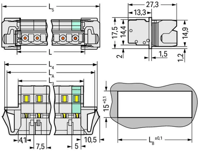 723-609/114-000 WAGO PCB Connection Systems Image 2