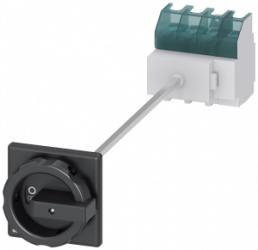 Main switch, Rotary actuator, 4 pole, 63 A, 690 V, (W x H x D) 90 x 106 x 468.5 mm, front installation/DIN rail, 3LD2514-1TL51