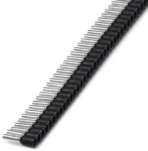 Insulated Wire end ferrule, 1.5 mm², 14 mm/8 mm long, DIN 46228/4, black, 1200107