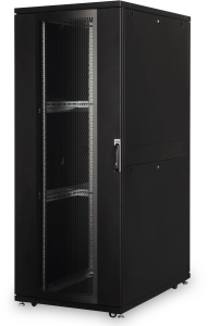42 HE server cabinet, perforated steel doors, (H x W x D) 2050 x 800 x 1200 mm, IP20, sheet steel, black, DN-19 SRV-42U-8/12B