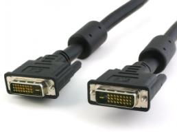 DVI-D connection cable, with ferrite, black, 10 m, ICOC-DVI-811CF