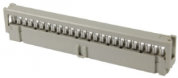 Female connector, 26 pole, pitch 2.54 mm, straight, gray, 09185267813